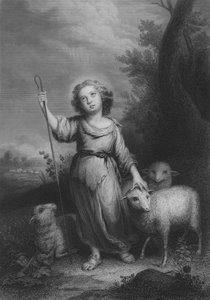 De Goede Herder door Bartolome Esteban (after) Murillo
