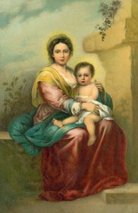 De Maagd en Kind door Bartolome Esteban (after) Murillo
