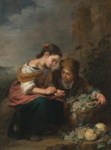Het kleine fruitverkoopstertje door Bartolomé Esteban Murillo