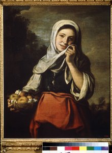 Meisje dat fruit verkoopt door Bartolomé Esteban Murillo