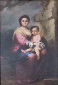 De voedende Madonna door Bartolomé Esteban Murillo