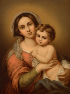 Madonna met het Kind door Bartolome Esteban after Murillo