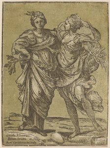 Alliantie van Vrede en Overvloed door Bartolomeo Coriolano after Guido Reni