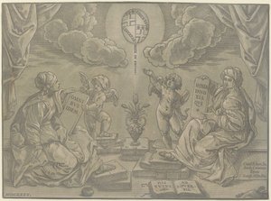 Thesis door Bartolomeo Coriolano after Guido Reni