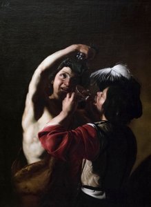 Bacchus en een drinker