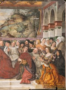 Kardinaal Guido van Monfort opent de ark van de Heilige, School van de Heilige, (detail)
