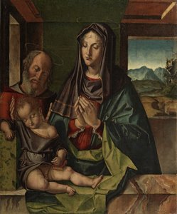 Heilige Familie, ca. 1500 door Bartolomeo Montagna