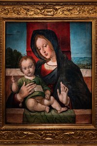 Madonna met kind Jezus, laatste decennium van de 15e eeuw door Bartolomeo Montagna