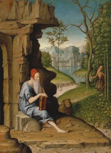 Sint Hiëronymus in de Woestijn door Bartolomeo Montagna