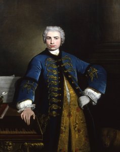 Portret van de zanger Farinelli Carlo Broschi 1705-1782 door Bartolomeo Nazari