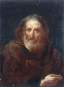Portret van een oude man door Bartolomeo Nazzari