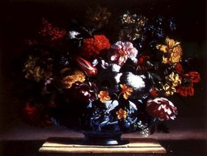 Stilleven van bloemen in een vaas