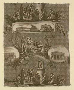 Le Romain (De Romein) (Meubelstof) door Bartolomeo Pinelli