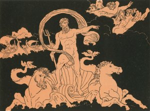 Neptunus kalmeert de golven door Bartolomeo Pinelli