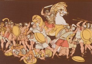 P Decius Mus wijdt zichzelf aan zijn land door Bartolomeo Pinelli