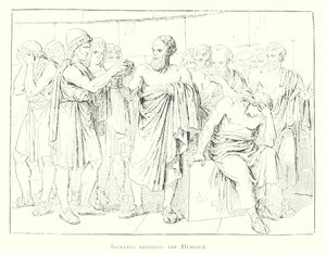 Socrates drinkt de Gifbeker door Bartolomeo Pinelli