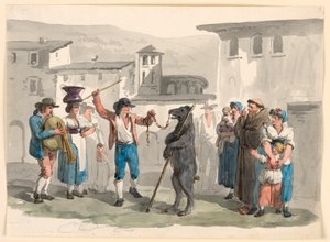 De Dansende Beer door Bartolomeo Pinelli