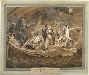 De Droom van Telemachus, uit De Avonturen van Telemachus, Boek 4 door Bartolomeo Pinelli