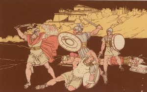 De Horatii en de Curiatii door Bartolomeo Pinelli