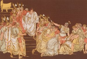 De dood van Virginia door Bartolomeo Pinelli
