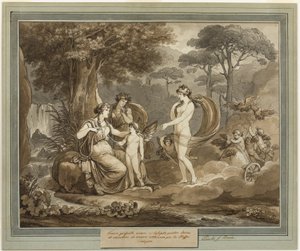 Venus Presenteert Cupido aan Calypso, uit De Avonturen van Telemachus, Boek 7