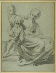 Moeder en kind door Bartolomeo Schedoni