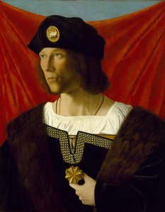 Portret van een heer door Bartolomeo Veneto