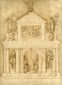 Project voor de graven van Leo X en Clemens VII door Bartolommeo Bandinelli