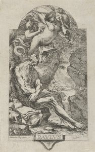 Sint Paulus van Thebe verleid door een demon, naar Magnasco, ca. 1720-30