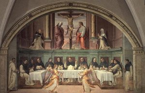 De kruisiging, uit de San Marco-refter door Bartolommeo Sogliani