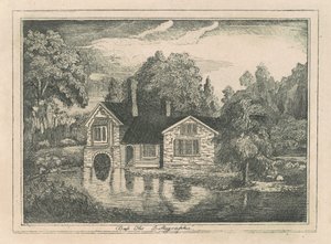 Huis bij een vijver