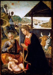 De Geboorte van Christus, laat 15e of begin 16e eeuw door Bastiano Mainardi