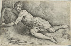 Sint Jan de Doper door Battista Franco