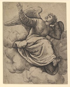 Engel zittend op een wolk, ca. 1560