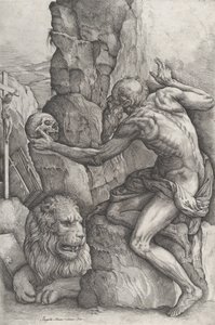 St. Hiëronymus door Battista Franco Veneziano