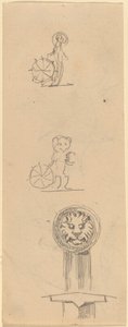 Blad met Schetsen door Beatrice Godwin Whistler