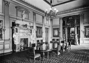 De eetkamer, Dorchester House, 1908 door Bedford Lemere and Company