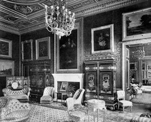 De Salon, Grosvenor House, 1908 door Bedford Lemere and Company