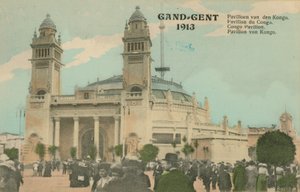 Congo Paviljoen; Gent; 1913 door Belgian Photographer