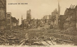 De Rue de Verger, 27 juni 1915 door Belgian Photographer