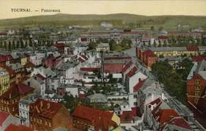 Doornik: Panorama (gekleurde foto) door Belgian Photographer