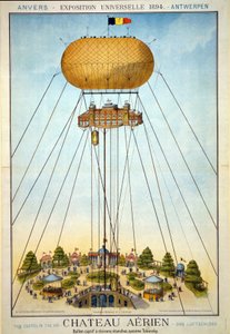 Luchtkasteel, Exposition Universelle, 1894 door Belgian School