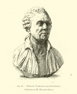 Buste van Henri Van der Noot, Belgische revolutionair door Belgian School