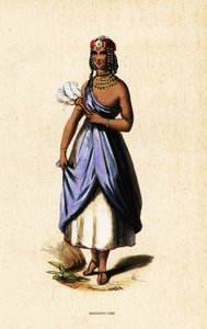 Islamitische Kanuri-vrouw uit Borno, Nigeria