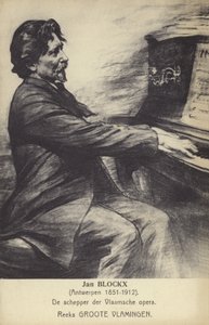 Jan Blockx, Belgische componist, pianist en leraar (1851-1912) door Belgian School