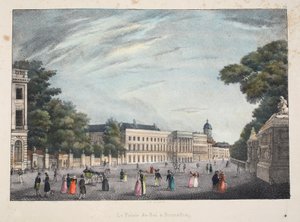 Het Koninklijk Paleis in Brussel, ca. 1895 door Belgian School