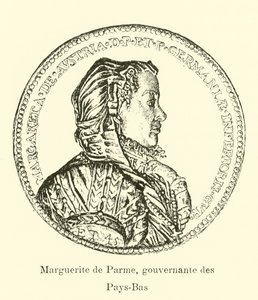 Margaretha van Parma, landvoogdes van de Spaanse Nederlanden door Belgian School