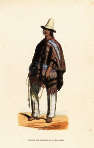 Inheemse gaucho uit de regio Buenos-Ayres, Argentinië door Belgian School