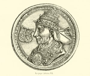 Paus Adrianus VI door Belgian School