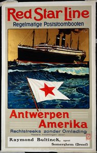 Red Star Line, Antwerpen Amerika, ca. 1899